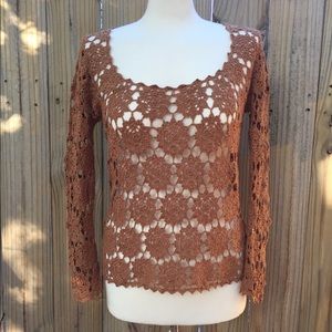 Zoey Hand-Crocheted Sweater Top